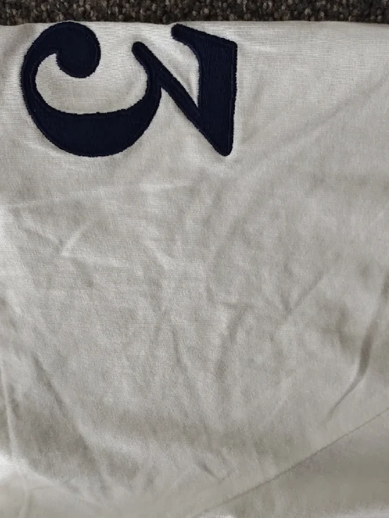 Polo by Ralph Lauren White Short Sleeve Tee with Navy Logo - Picture 2 of 4
